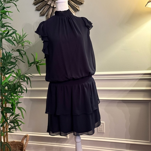 1. State Dresses & Skirts - Elegant Navy Ruffle Dress
